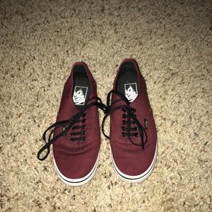 Maroon vans